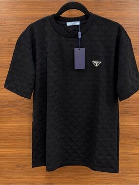 T shirt men black prada black